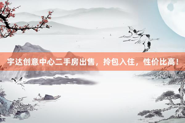 宇达创意中心二手房出售，拎包入住，性价比高！